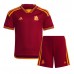 Dětský Fotbalový dres AS Roma Bryan Cristante #4 2023-24 Domácí Krátký Rukáv (+ trenýrky)